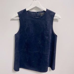 Aritzia - Babaton - Navy suede sleeveless top - Size XS